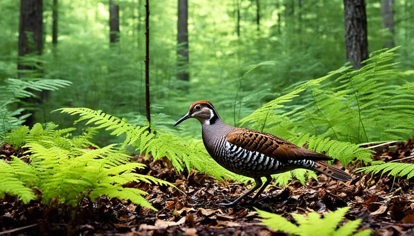What is the range of the American woodcock?