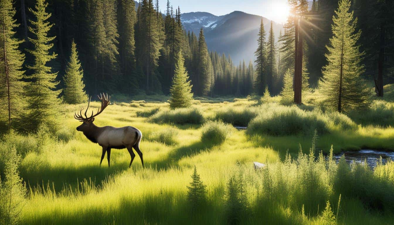 What types of habitats do elk prefer?
