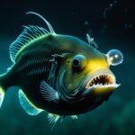 How do anglerfish use their bioluminescent lure?