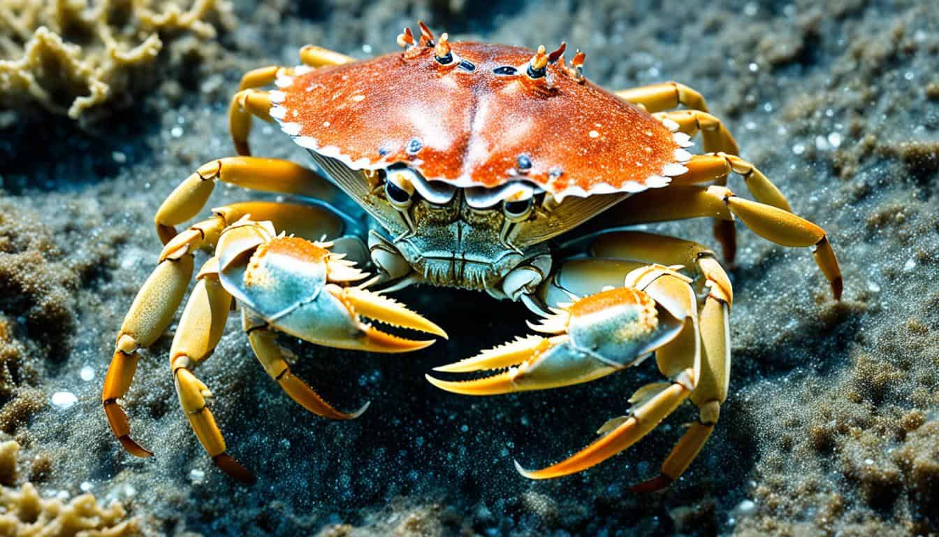 How do crabs molt their shells?