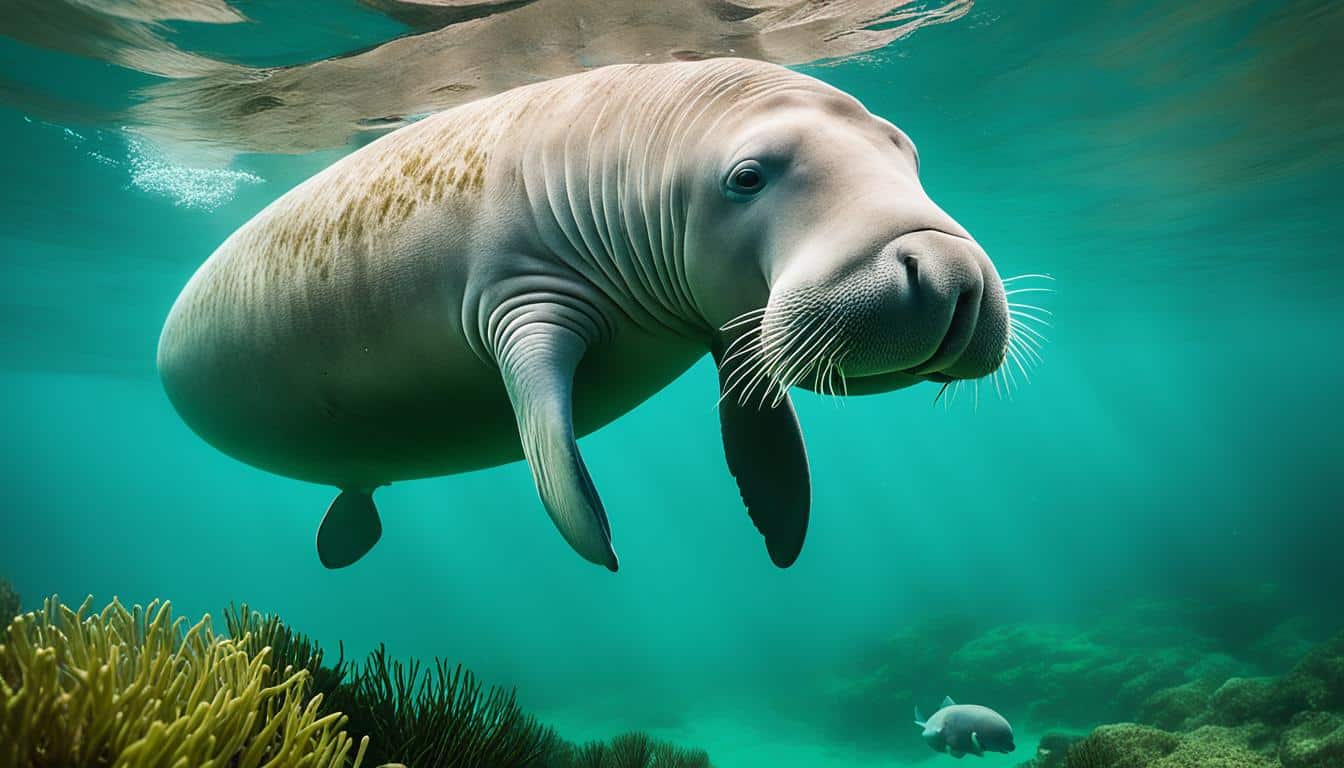 How do dugongs care for their young?