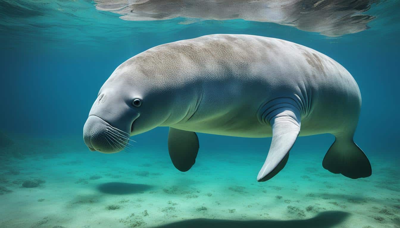 How do dugongs differ from manatees?