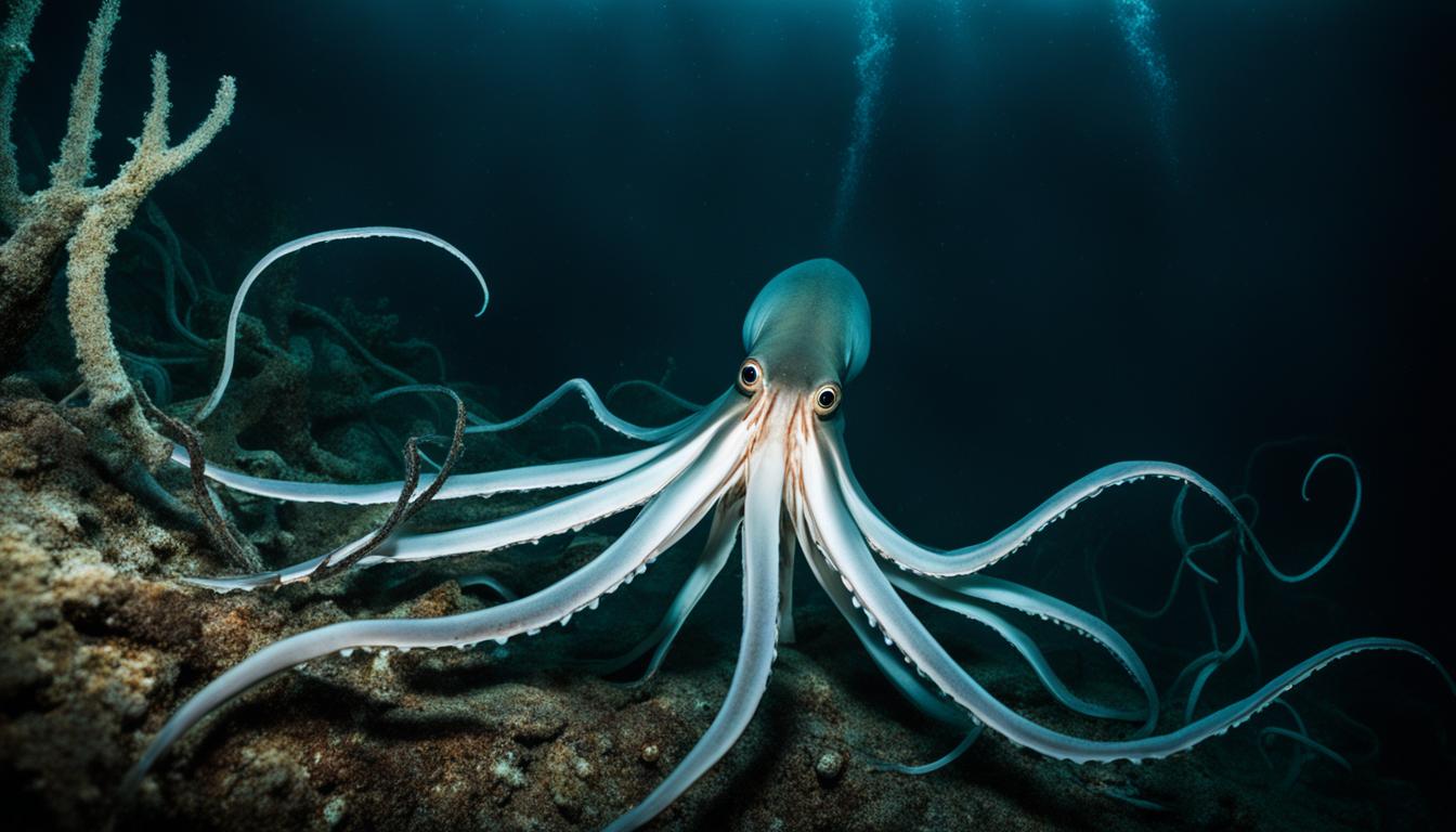 How do giant squids hunt?