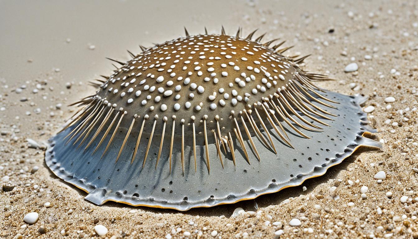 How do horseshoe crabs protect themselves?
