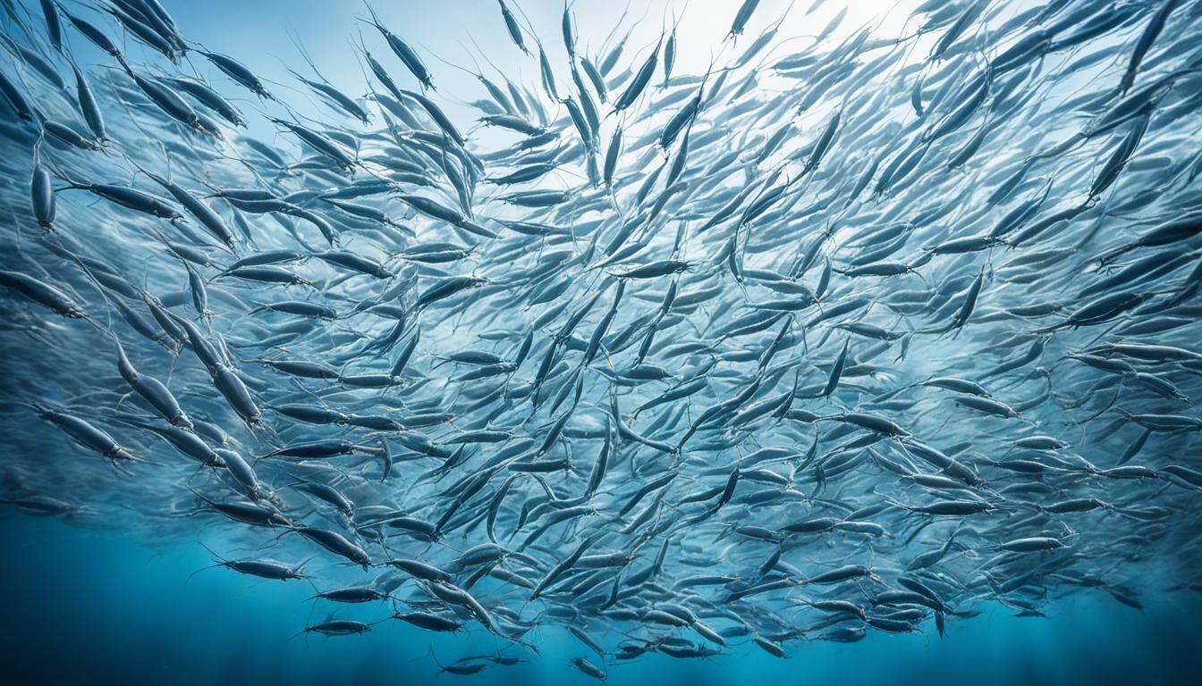 How do krill swarm?