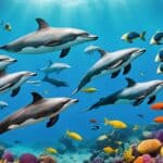 How do porpoises interact with other marine life?