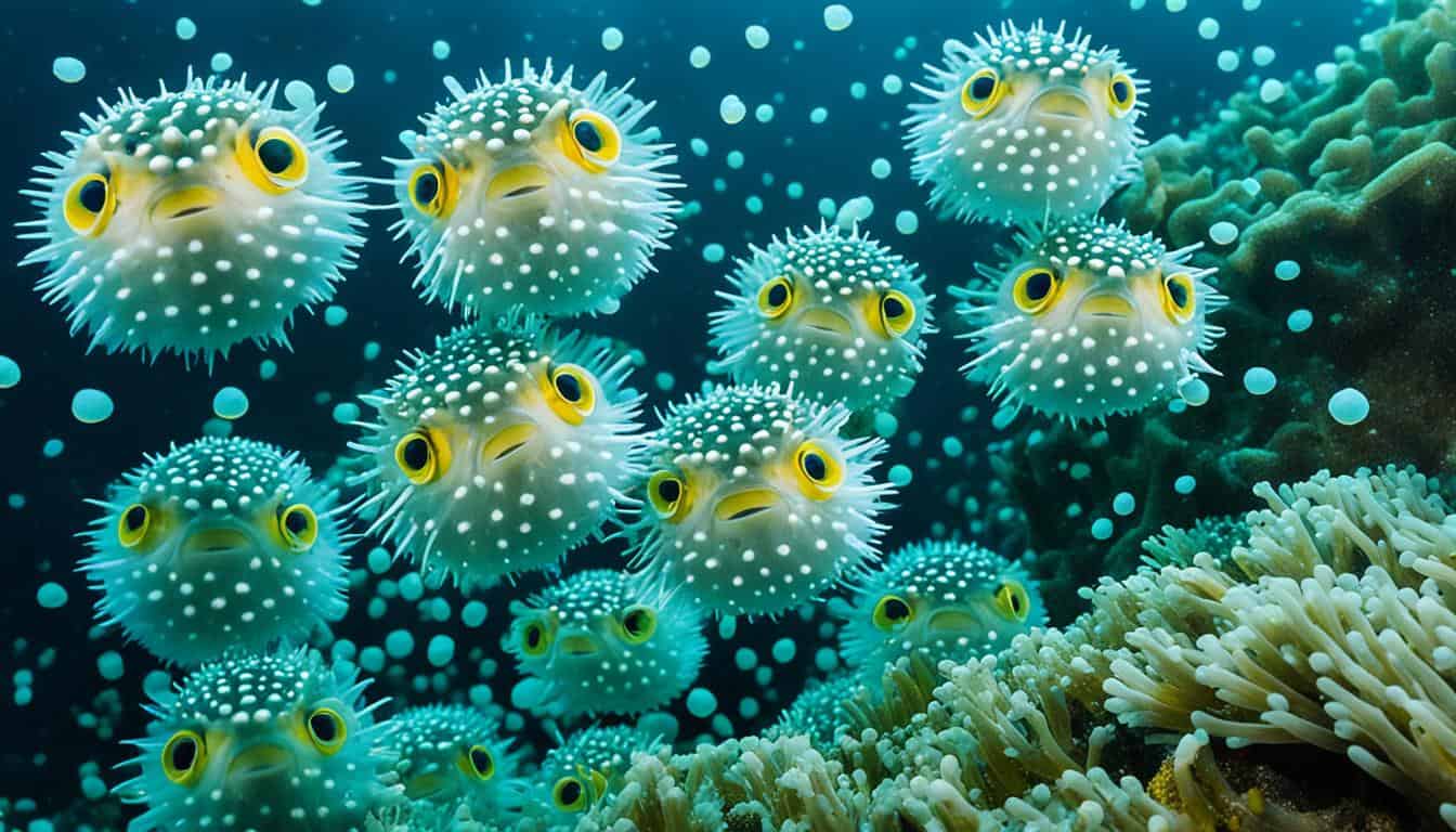 How do pufferfish reproduce?