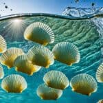 How do scallops move?