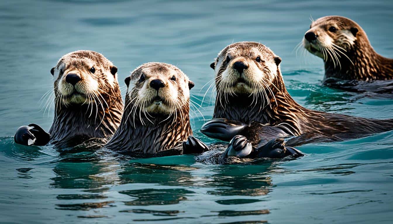 How do sea otters use tools?