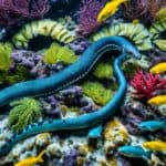 How do sea snakes interact with other marine life?