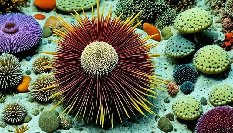 How do sea urchins adapt to their environment?