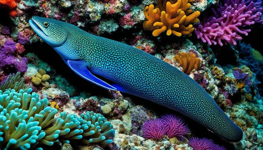 Typical habitats of moray eels