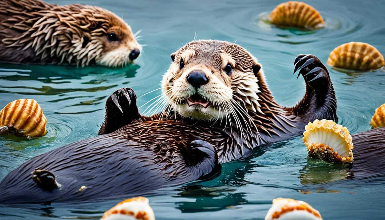 What do sea otters eat?