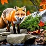What is the range of the American fox?