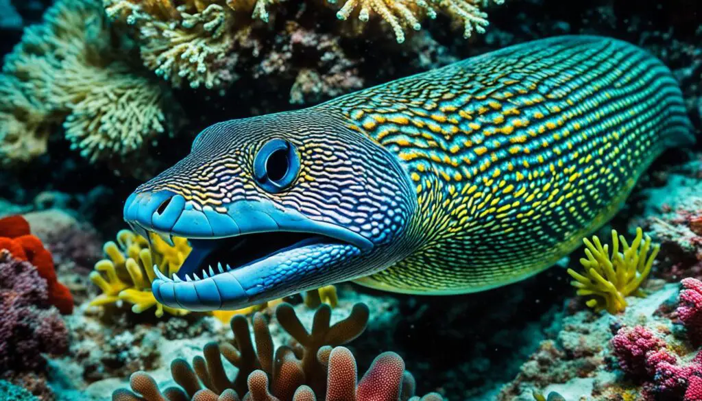 how do moray eels use their sharp teeth?